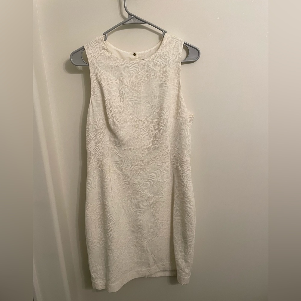 H&M white patterned dress size 12